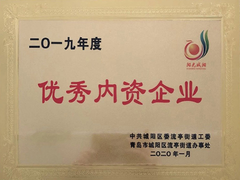 2019年度優(yōu)秀內資企業(yè)